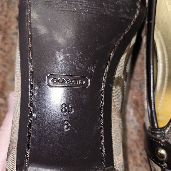 Coach Women's Brown monogram C logo Skip On Loafers Size 8.5 - Picture 9 of 12